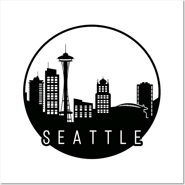 Seattle Skyline Wall Art by ThyShirtProject - Affiliate